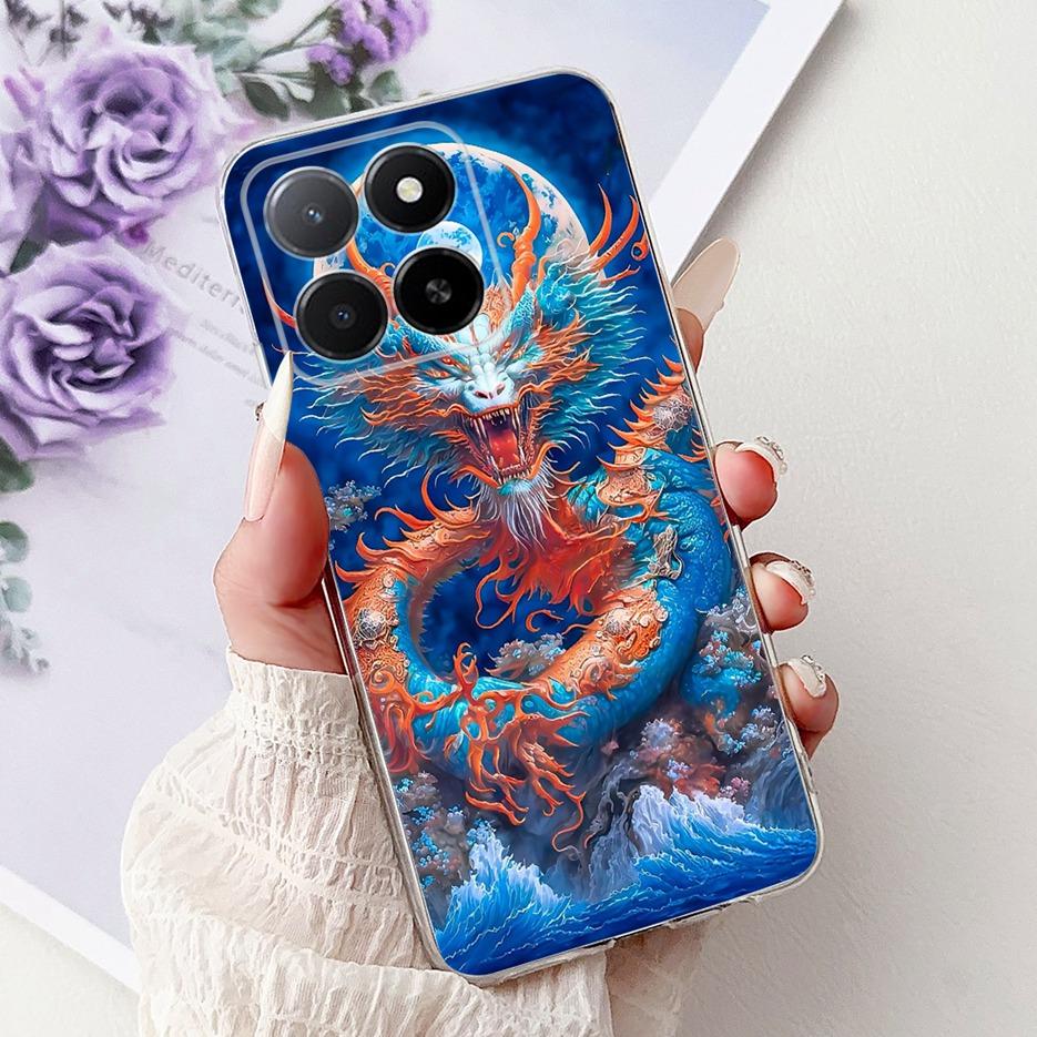 Чехол для Honor X5b 4G GFY-LX2 Милый Расписной Чехол Прозрачный Силиконовый Мягкий ТПУ Чехол для Телефона Для Honor X5b Plus HonorX5b Задняя Крышка Coque