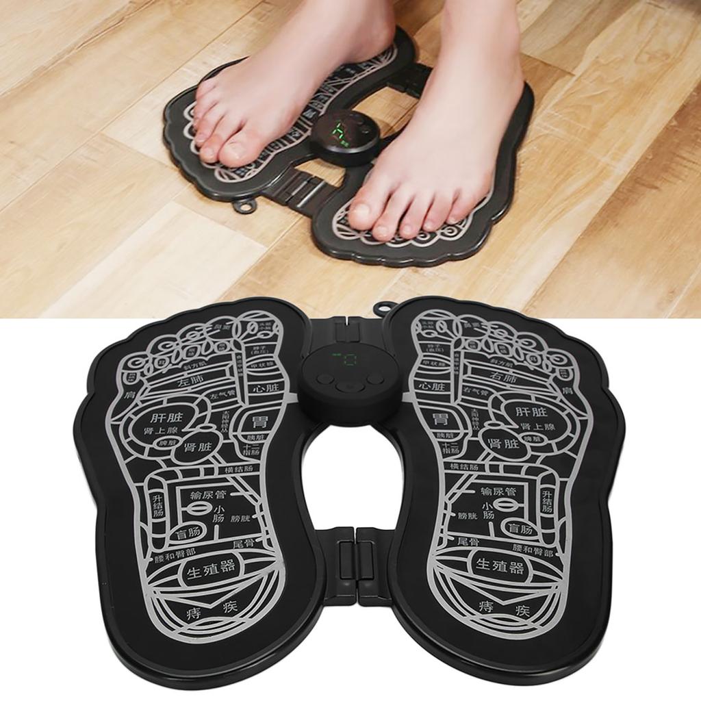 Household EMS Pulse Foot Massage Pad Muscle Pain Relief Physiotherapy Foot MassagerBattery Type