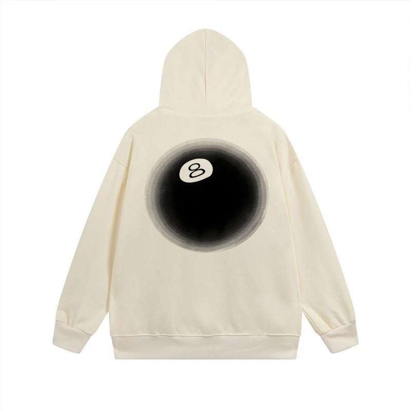 Mens Hooded Zip-Up Sweatshirt With Letter Print Loose Fit Cotton Pullover Winter Daily Wear