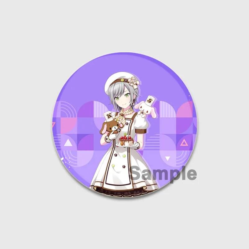 32/44/58 мм Проект SEKAI Аниме Хиномори Шихо Лео/Нужно Значок Круглая Жестяная Брошь для Одежды Сумка Шляпа Аксессуары Эмалевые Булавки Подарки для фанатов