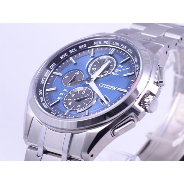 Citizen АТ8040-57Л ( Смотреть ATTESA Eco-Drive радиоуправляемый Прямой полет Аналоговый дисплей Тонкий) Круглый