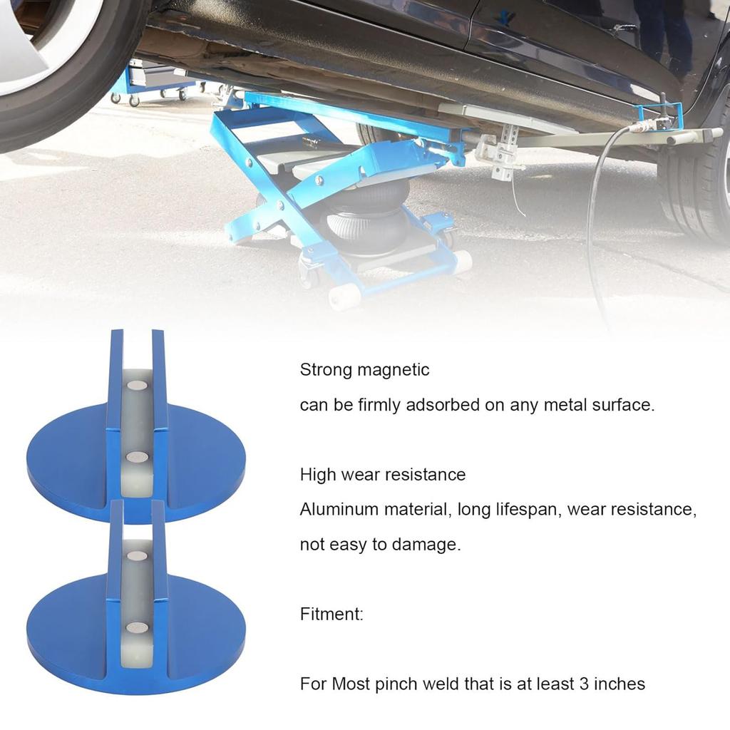 Magnetic Pinch Weld Jack Pad Universal Weld Jack Adapter Lifting Frame Rail Protector for Most Model Cars