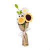 Completed Crochet Flowers Bouquet Artificial Home Decor Handmade Knitted for