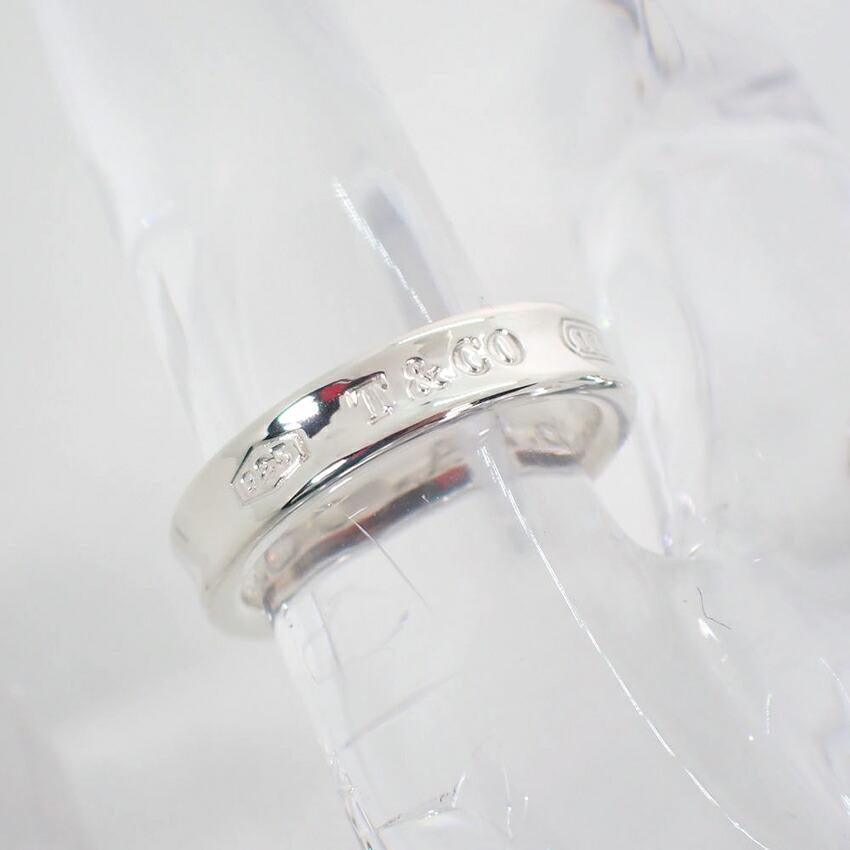 [Б/у] TIFFANY/Tiffany Ag925 1837 узкое кольцо/7.5/g441-58