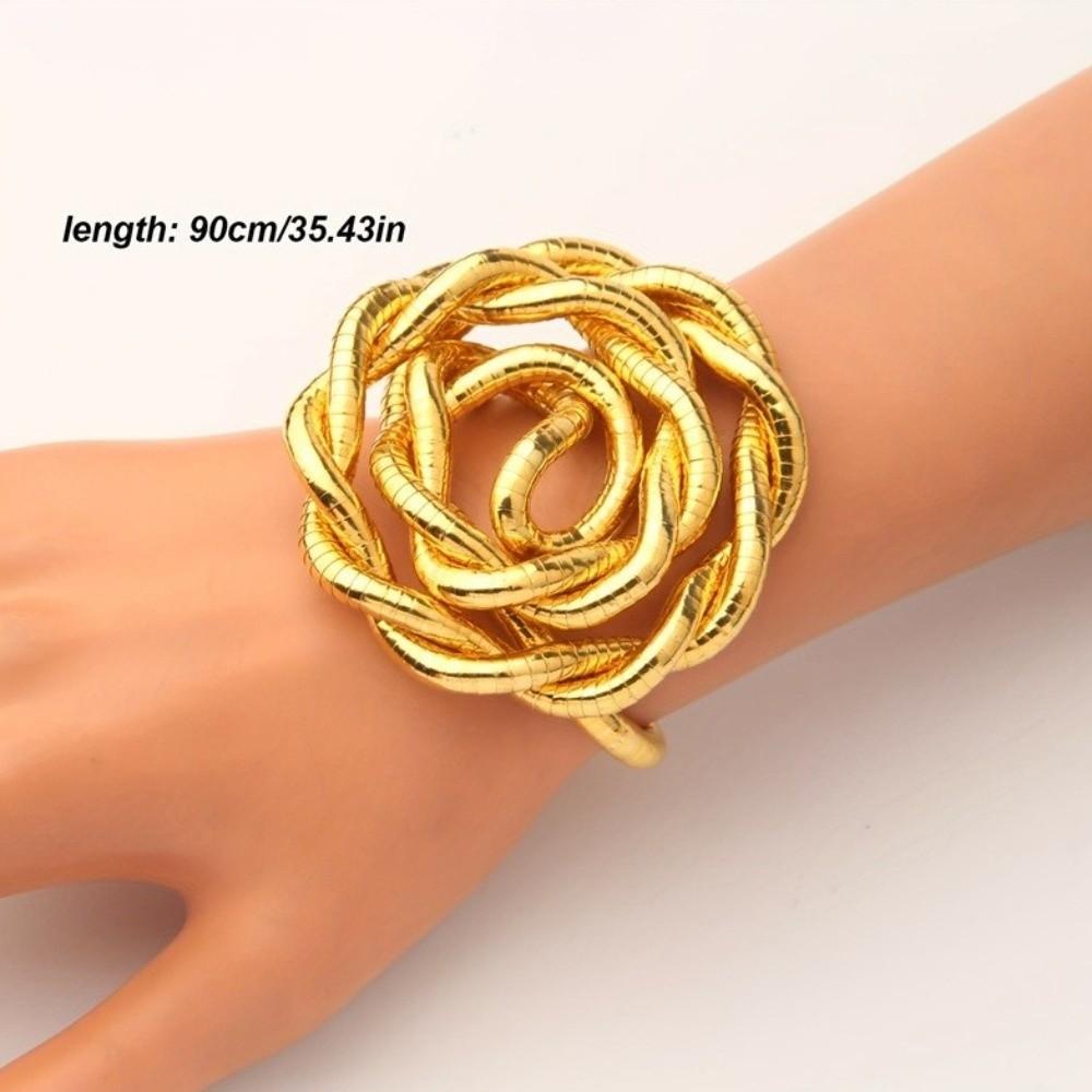 Metal Iron Twistable Collar Necklace Multi-layered Freely Wrapped Necklace Fashion