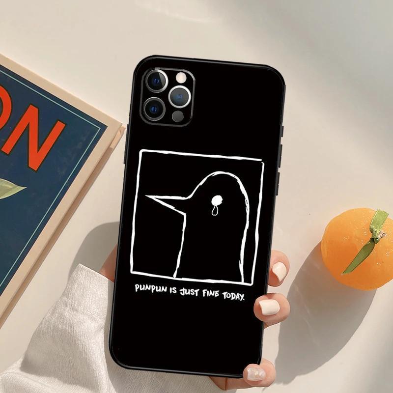Чехол для мобильного телефона Apple Iphone15 Mini, чехол для мобильного телефона Good Night Pengpeng, окрашенный чехол для телефона Huawei Anti-Drop Hand