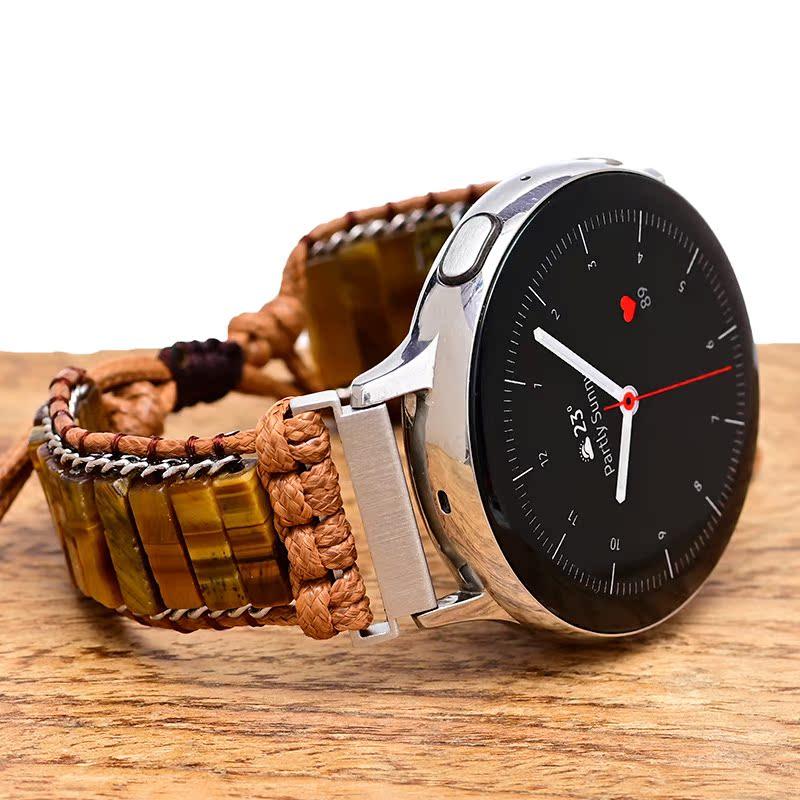 22 мм 20 мм плетеный нейлоновый ремешок для Samsung Galaxy Watch 7 6 5 4 Huawei Watch GT5-4-3-2 Pro Бохо-браслет Amazfit GTR/GTS Ремешок