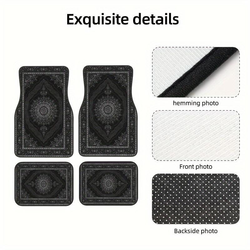 4pcs Luxury European Pattern Car Mats - All-Season Protection for Cars and SUVs - Perfect Gift for Both Men and Women