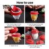 Fast Breakfast Cooking Tools 3/6/9Pcs Silicone Egg Poacher Set, Non-Stick Poached Cup with Kitchen Accessories Lid, Food Grade Poaching Maker, Gadgets