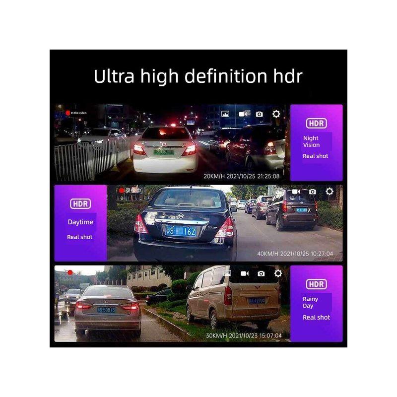 Driving Recorder 2026 New Model, Wire-Free 4K Ultra-High-Definition Night Vision, Front and Rear Dual Cameras, Car-Mounted 360 Panoramic Wifi