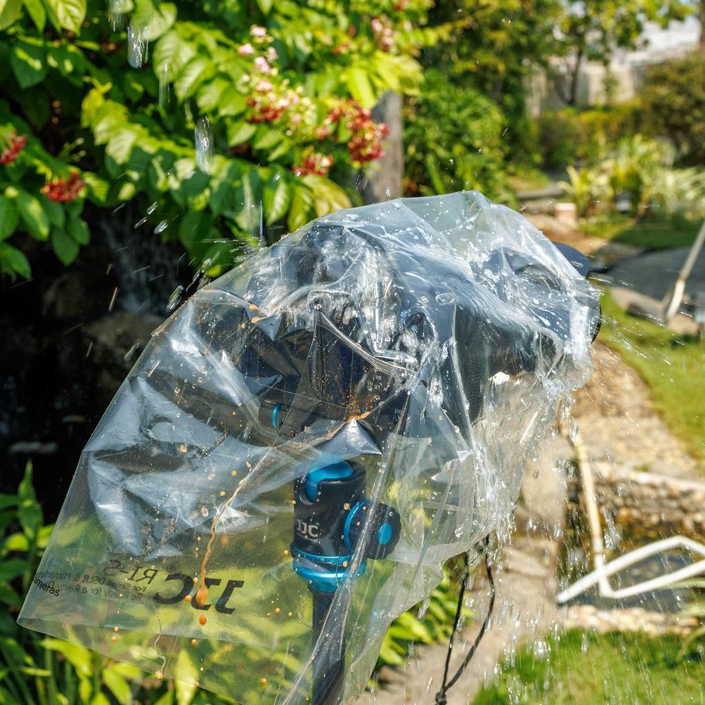 JJC 2 шт. полностью прозрачный чехол от дождя для объектива зеркальной камеры, длина совместима с Sony A6700 A6600 A6500 A6400 A6300 A6100 A6000 Nikon Z8 Z5 Z50