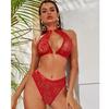 Sexy Lace Lingerie Set See Through Bikini Bra Panties Women Exotic Underwear Flirt Sex Costume