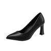 Non Slip Single Shoe Work Shoes Women's Pumps Black Pumps Interview High Heels Mid Heeled