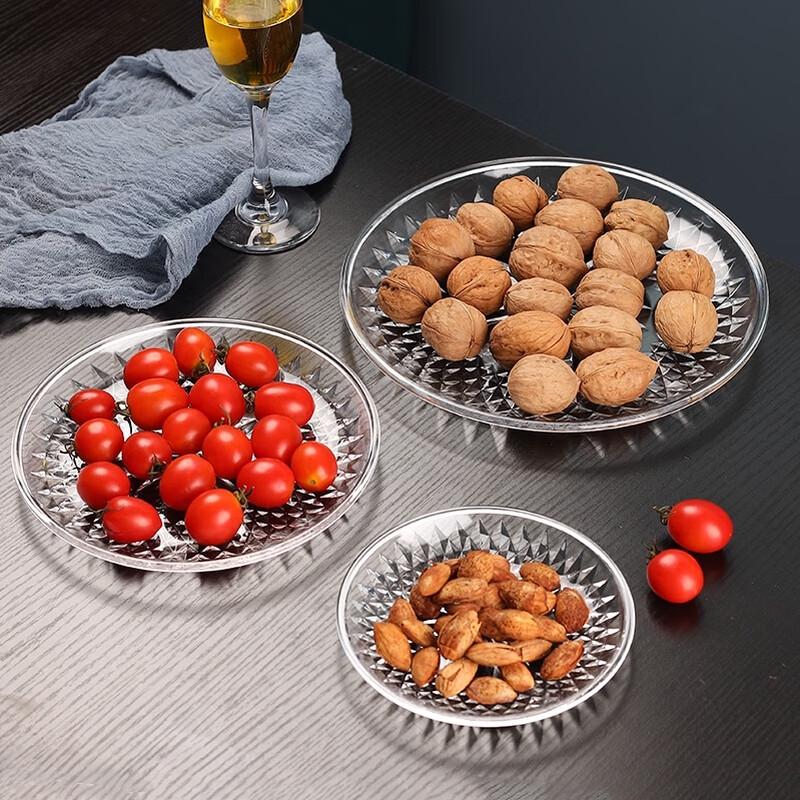 Zhaoran 30cm Round Transparent Acrylic Fruit Plate