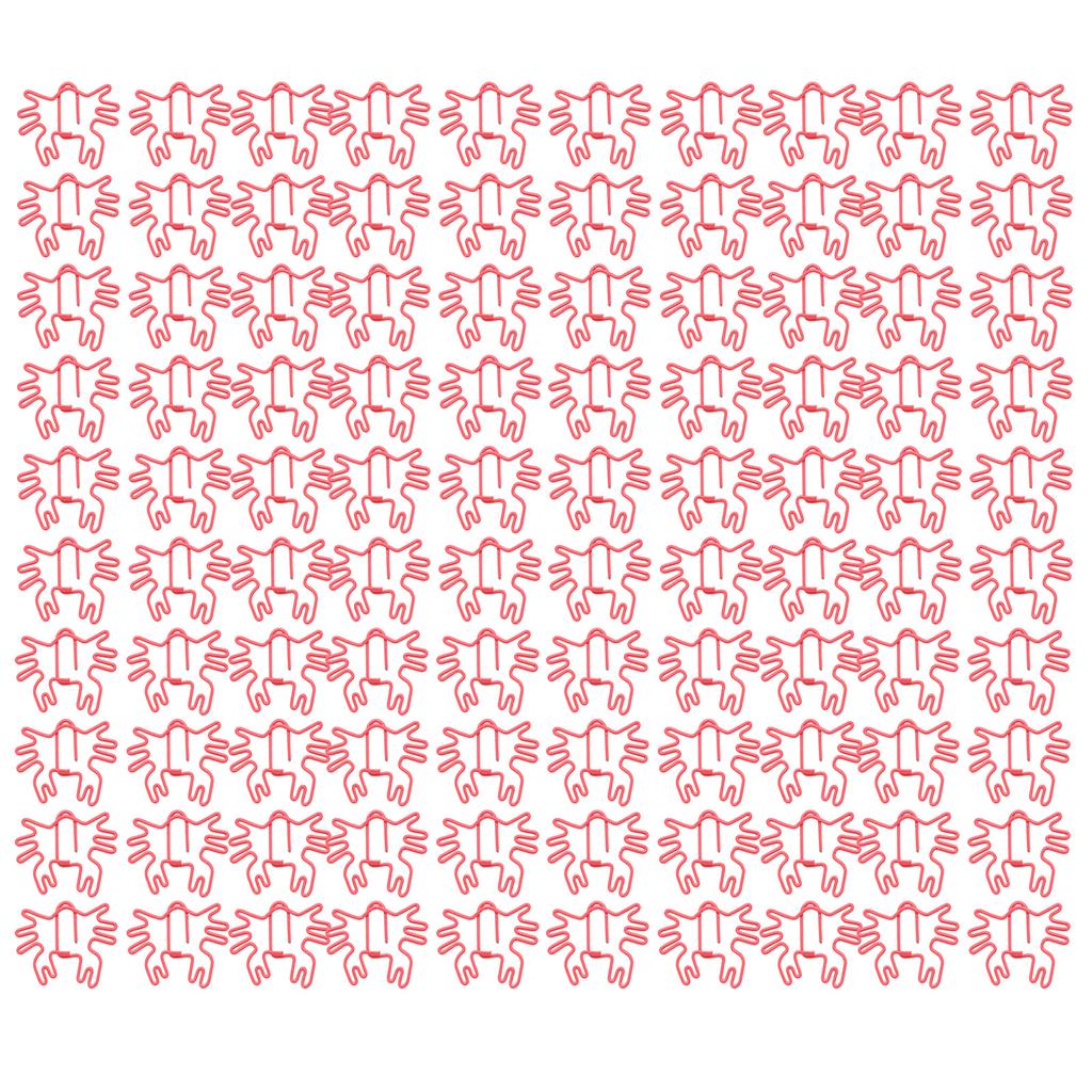 100 шт. детские скрепки в стиле краба, металлические, изысканные, цветные, широкое применение, милые скрепки для офиса