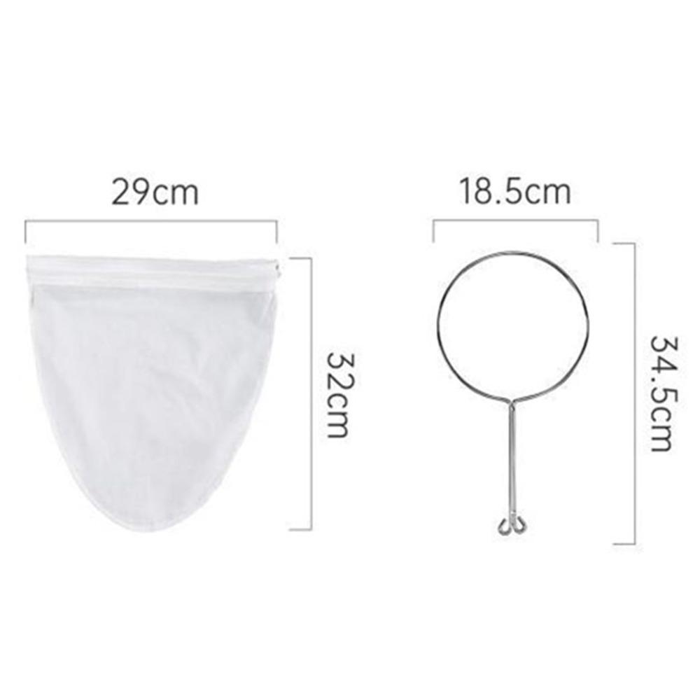 Fine Mesh Tea Filter Cloth Zipper Closure Cotton Filter Sock For Restaurant Use