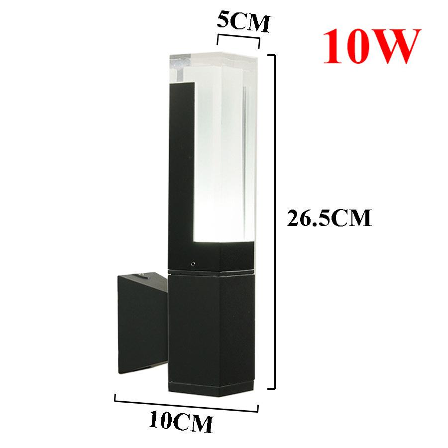 20 Вт водонепроницаемый светодиодный настенный светильник, уличный акриловый настенный светильник IP65, уличный сад, вилла, вход, сад, лестница, проход, крыльцо, светильник