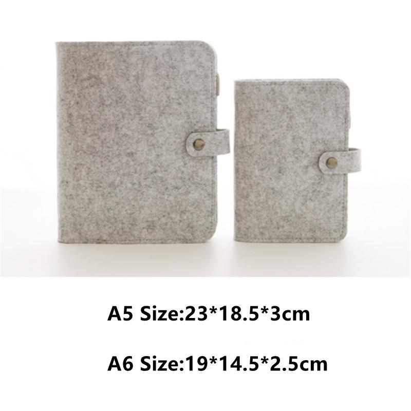 Новый A5 A6 фетровый блокнот в оболочке из ткани, блокнот из ткани, папка-регистратор, блокнот, держатель для бумаги, портативный ежедневник, канцелярские принадлежности, подарок
