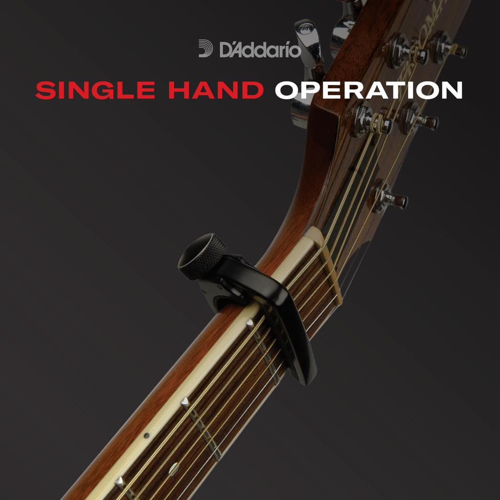 Pro Plus Capo with FlexFit Technology for and Classical Black D'Addario PW-CP-19 Electric, Acoustic, Guitars,