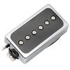 Звукосниматель Artec SHA66C Alnico 5 Splendor Humbucker-Size P-90 с звукоснимателем для грифа для электрогитары Les Paul, Хром/Черный