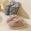 Fashion Fashion Women's Bow Slippers Fall/Winter Indoor Bedroom Floor Lightweight and Comfortable&Soft Warm Slippers for Home