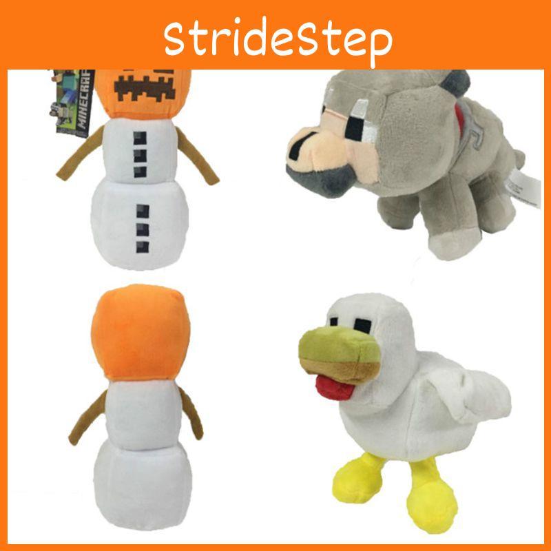 Очаровательная 20-сантиметровая плюшевая игрушка Minecraft Снежный голем Волк Цыплята Мягкая набивная игрушка Подарок
