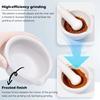 Non-Slip Base Ceramic Grinder White Ceramic Stoneware Durable Spice Grinder  Kitchen Tool