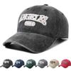 American washed sunshade cap retro new letter small baseball cap women's versatile spring face casual men