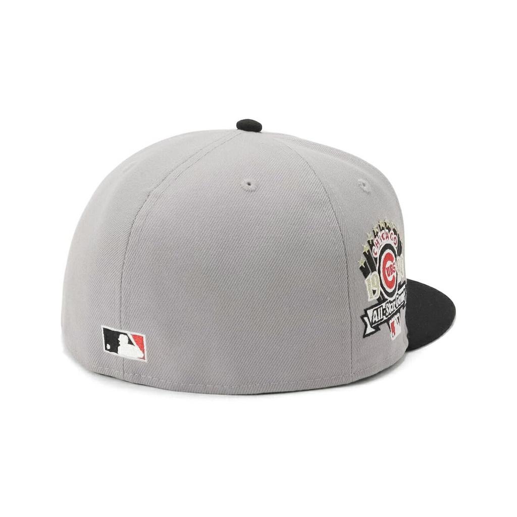 NEW ERA Cap 59FIFTY 2Tone MLB Chicago Cubs Side Patch Gray black 14562009 NER35C4087 7 1/4