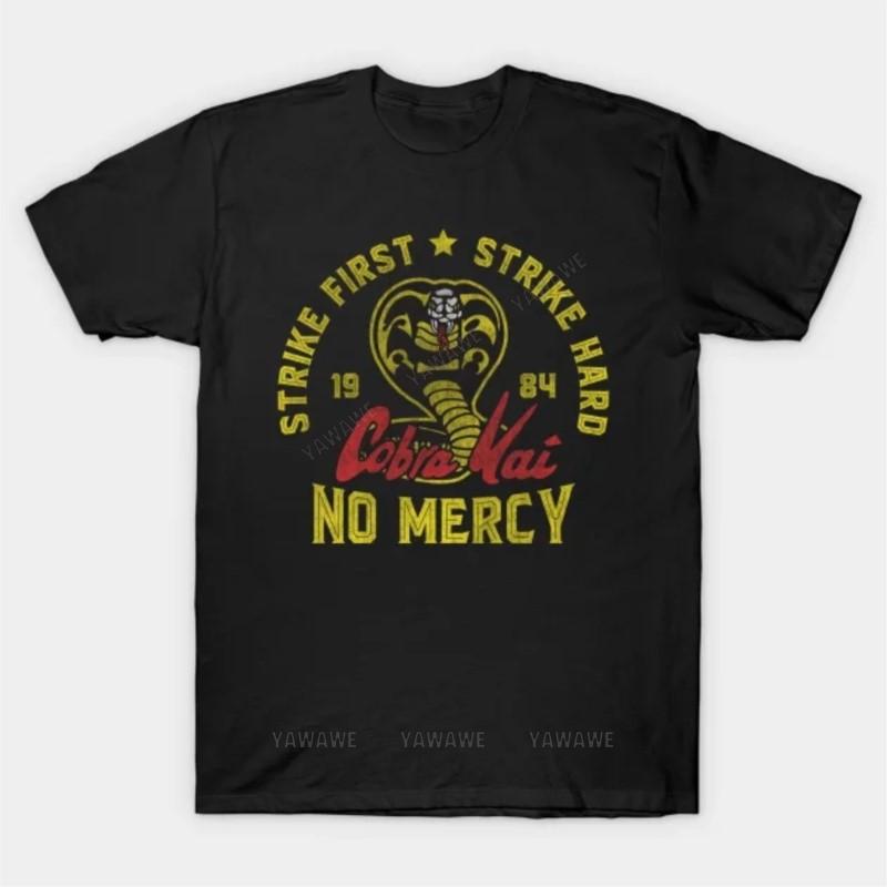 Summer fashion Pure cotton man short sleeve cotton tshirt No Mercy T Shirt Adult oneck tee shirt vintage print tees top