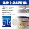 Fast Actings Drain Solution Sink Drain Powder Removes Grease Hair and Other Blockages with Ease for Home Restaurants