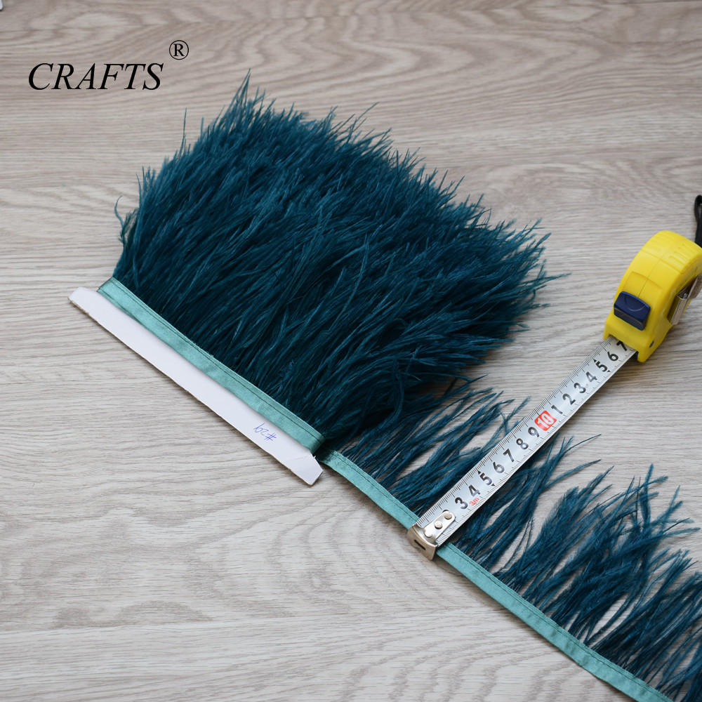 Перо2023 горячо! Пушистая и красивая отделочная ткань с перьями страуса, длина 5-10 м, боковая лента, ширина 8-10 см / Аксессуары для шитья DIY