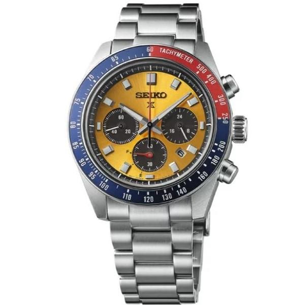 Seiko Мужские часы PROSPEX SPEEDTIMER SSC947P1, солнечный хронограф, нержавеющая сталь