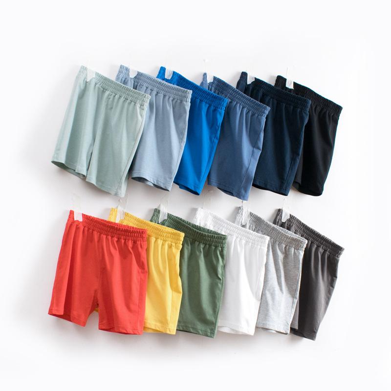 Children's Pull On Solid Color Shorts For Boys