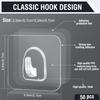 Самоклеящиеся крючки, Очень прочные липкие крючки для подвешивания, Сверхпрочные настенные крючки, Настенные крючки для ванной, кухни, кладовой, офиса, для подвешивания