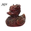Small Resin Car Accessory Halloween Horror Duck Figurine, Devil Animal Statue, Spooky Bathroom Ornament Gothic Desktop Decor for Shelf Desk
