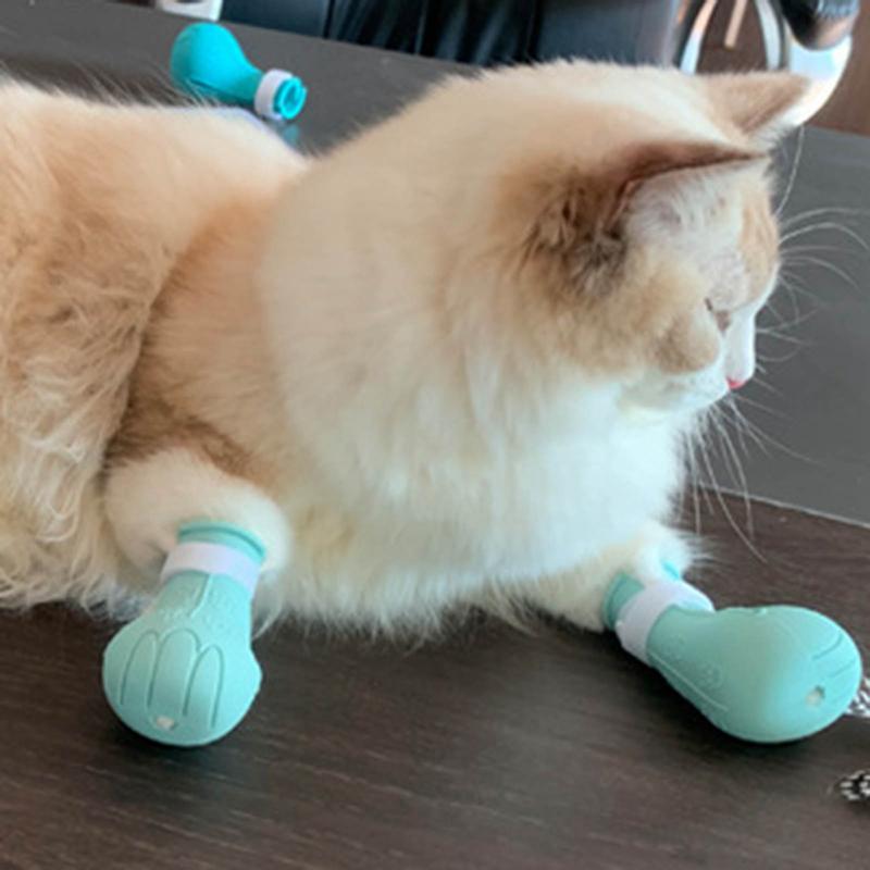 Набор для кошачьих лапок, принадлежности для ванны, моющие средства против царапин, порезы ногтей, ванна, против царапин, укусы, моющие средства, обувь, защитные сапоги для лап домашних животных