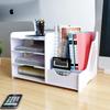PUNCIA Desktop Storage Rack, Document Case, Office Supplies, Desk Storage, Assembled Document Storage Box, A4 Tray, NewspaperMagazineFolderDocument