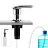 Кухонная раковина из нержавеющей стали и цинкового сплава, хромированный дозатор мыла с большой областью нажатия, удлинительная трубка 47 дюймов и бутылка 17 унций