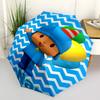 Custom Name Pocoyo Theme Automatic Umbrella, Lightweight & Portable, 8 Rib, Perfect for Outdoor Travel, Birthdays, Christmas, Gifts.