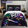 Funny Ghostface Halloween Threepiece Set Without Core 1 Duvet Cover 2 Pillowcase Without Core Christmas Birthday Gift