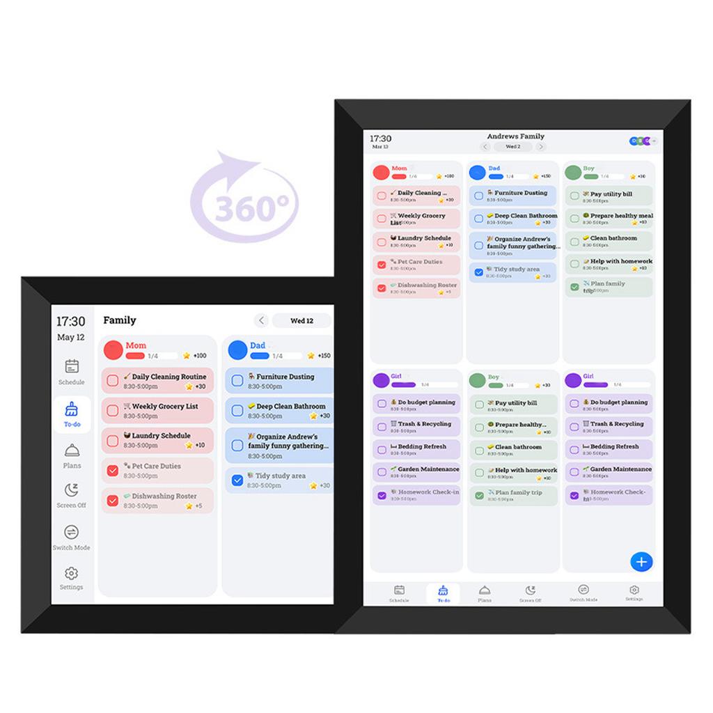 10,1-дюймовый умный цифровой календарь и планировщик HD сенсорный экран умный календарь с таблицей дел планами питания цифровой планировщик для семьи