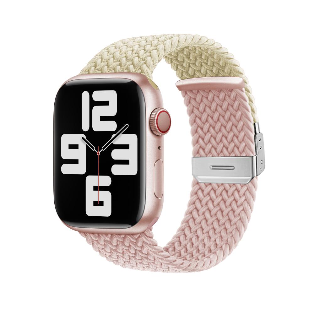 Плетеный нейлоновый ремешок для Apple Watch Band Ultra 10 9 8 7 49 мм 46 мм 45 мм 44 мм Регулируемый браслет 6 5 4 SE 41 мм 42 мм 40 мм Correa