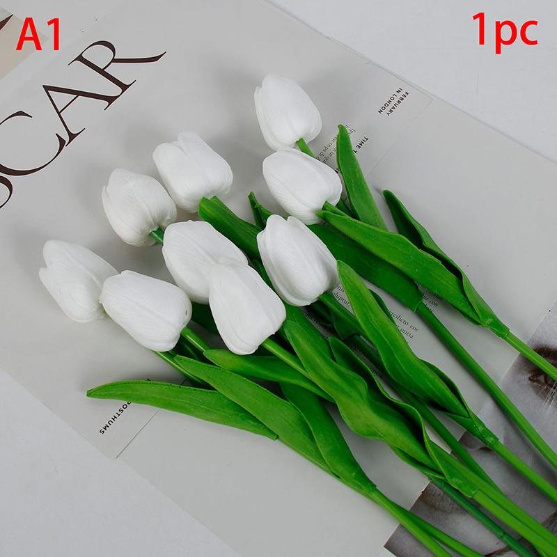 1 шт. тюльпаны искусственные цветы настоящие сенсорные цветы тюльпан букет декор поддельные тюльпаны цветок для домашнего свадебного украшения