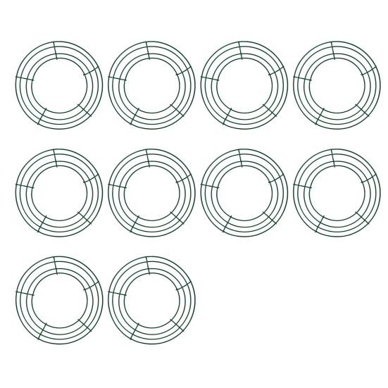 20cm/25cm Metal Hoop Wreath Frame Wire Ring Flower Garland Holder DIY Wreath Making Supplies for Festival Wedding Party