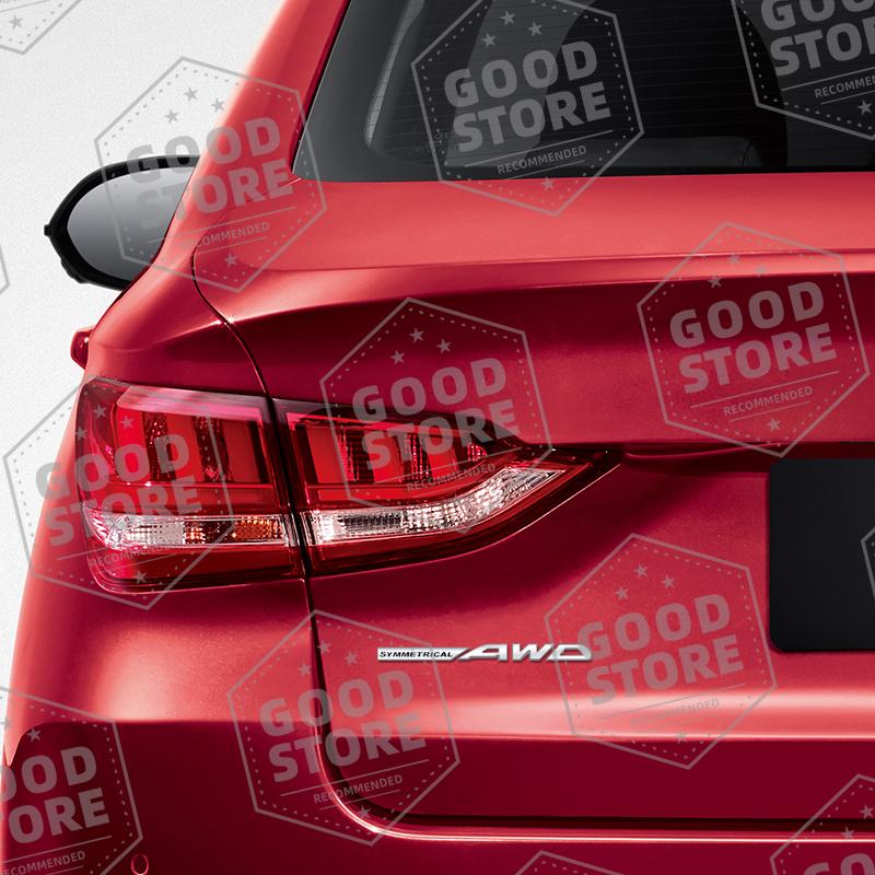 Metal Car Body SYMMETRICAL AWD Badge 3D Emblem Rear Trunk Sticker For Subaru Outback WRX BRZ Forester Impreza XV Legacy Decal vys3