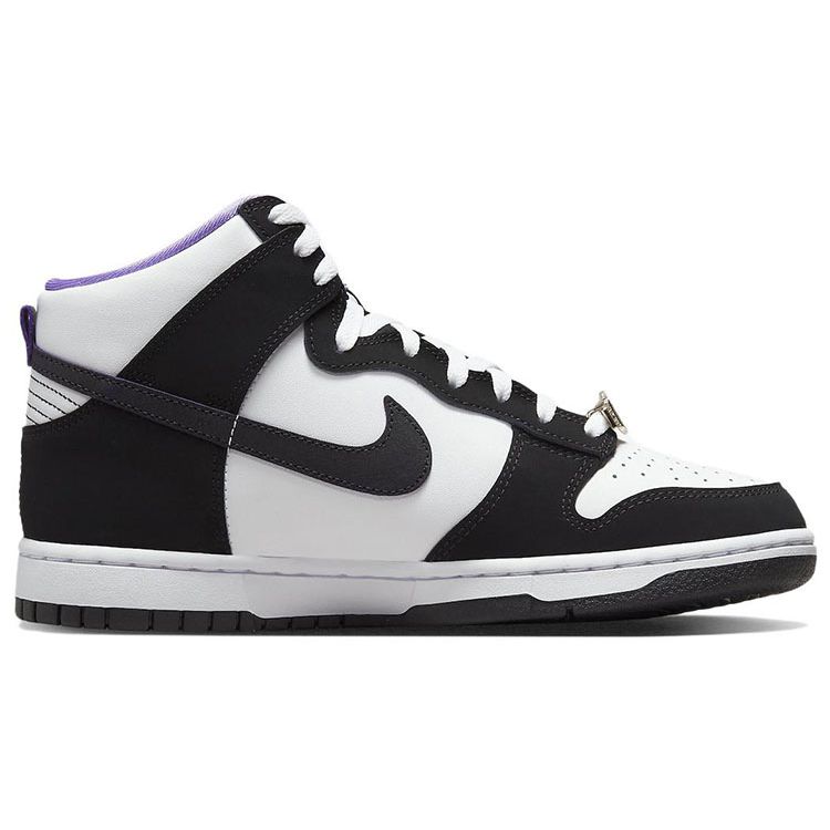 Nike Мужские кроссовки Dunk High Premium EMB World Champ Черно-белые Action-Grape DR9512-001