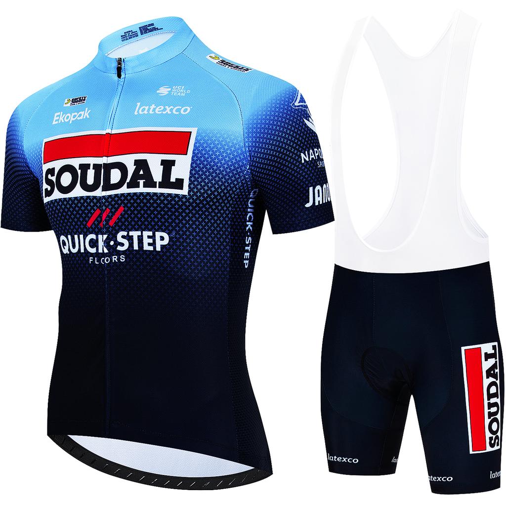 Men's Cycling Outfit Set  Quick Step Clothing 2026 Bicycles Clothes Summer Bike Jersey Cycle Jacket Man Spring Shorts Bib