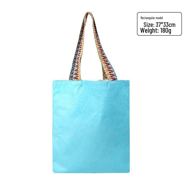 Водонепроницаемая крафт-бумажная сумка-тоут DuPont - Креативный подарок и ретро-сумка через плечо с печатью логотипа