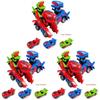Vibrant Transforming Dinosaur Led Car T-rex Featuring Fun Sounds And Bright Lights For Young Adventurers